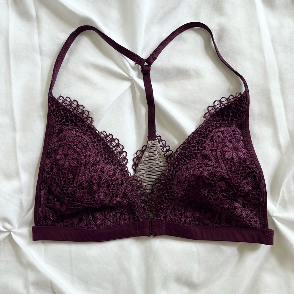 Victoria’s Secret lace plum bralette